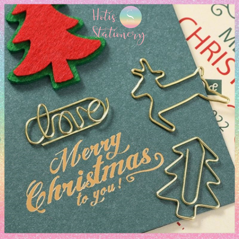 [HOTIS] Bộ Quà tặng VPP Giáng Sinh - Combo kẹp giấy, kẹp bướm, đinh ghim, nam châm, đồ bấm kim và kim bấm