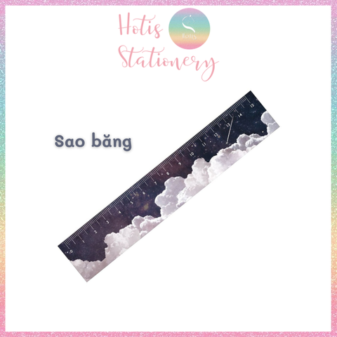 [HOTIS] Thước acrylic NOTE FOR 15cm in họa tiết