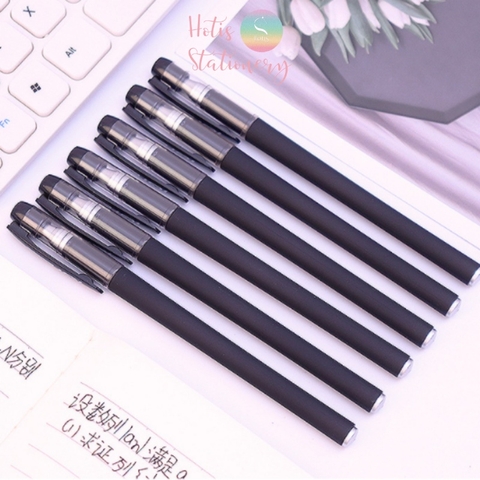 [HOTIS] Bút gel vỏ màu lì viết êm không lem sử dụng hàng ngày - Đầu bút 0.5mm/ 0.38mm - Xanh/ Đen/ Đỏ