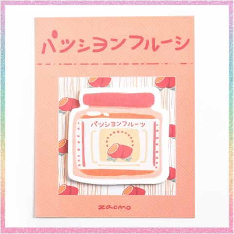 Set 30 tờ giấy note Hotis, giấy ghi chú in hình thực phẩm đóng hộp có keo dán