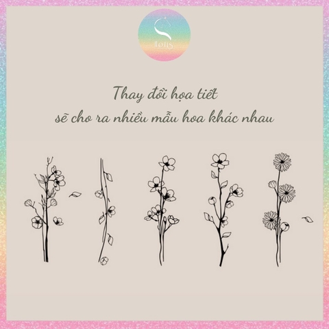 [HOTIS] Bộ 20 con dấu gỗ kết hợp hoa lá cành - Combination Seal