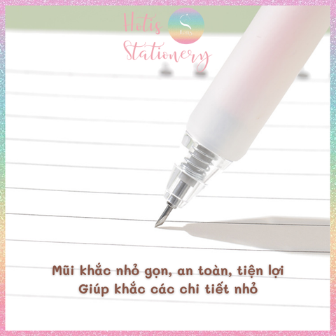 [HOTIS] Bút khắc họa tiết trên giấy/ sticker an toàn tiện lợi