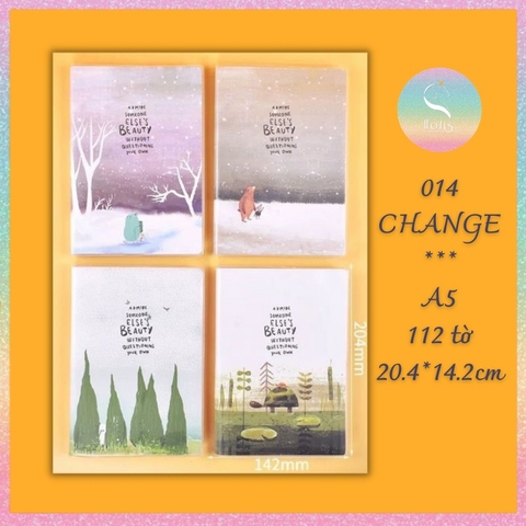 [HOTIS] Sổ tay bìa mềm Yupin A5/ B5 - Kẻ ngang - 64/ 112 tờ