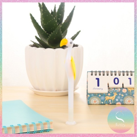 [HOTIS] Bút gel hồng hạc nhiều màu sắc - Ngòi 0.5mm mực đen