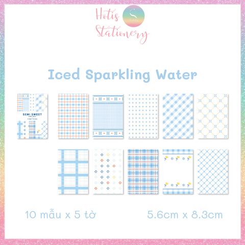 [HOTIS] [MIX MẪU] Giấy nền vintage họa tiết cổ điển Semi Sweet (5.6x8.3cm) - 50 tờ