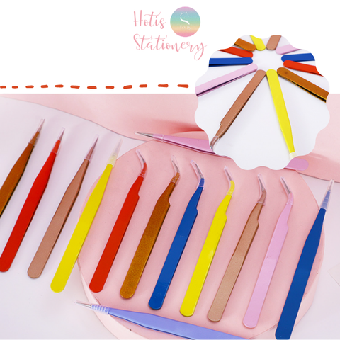 [HOTIS] Nhíp gắp sticker TWEEZERS/ KW-triO dùng trong bullet journal, nhíp gắp đầu cong đầu thẳng