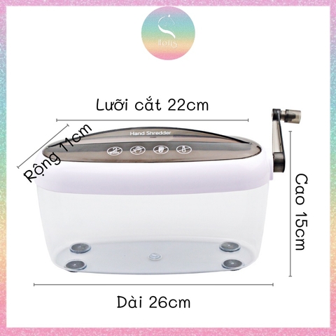 [HOTIS] Máy cắt giấy vụn, máy cắt giấy mini, máy hủy giấy A4