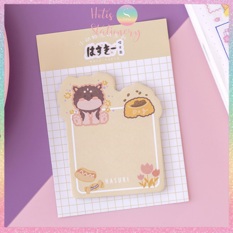 [HOTIS] Giấy note thú cưng phong cách Nhật Bản - 30 tờ - 9x12cm - Có keo dán