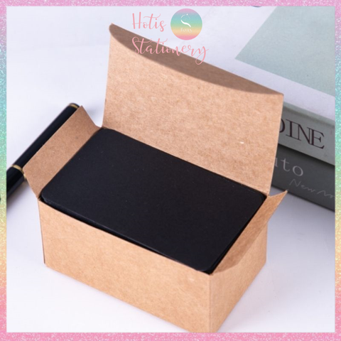 [HOTIS] Hộp 100 tờ thẻ cứng/ bưu thiếp trống/ thẻ vẽ tay/ bìa cứng 2 mặt/ thẻ graffiti/ handmade DIY - 9x5.4cm