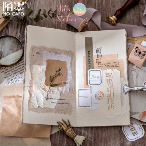 [HOTIS] Giấy nền vintage họa tiết retro - 30 tờ