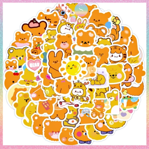 [HOTIS] Set 10 miếng dán Sticker dán mũ bảo hiểm, vali, laptop, điện thoại, 3cm/ cái