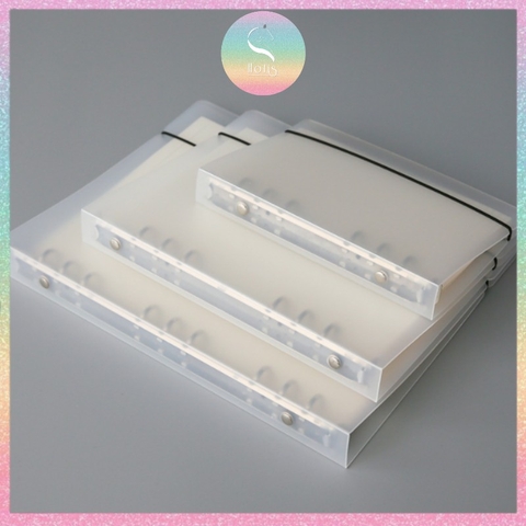 [HOTIS] White Binder - Bìa còng A6/ A5/ B5/ A4 (Không kèm giấy)