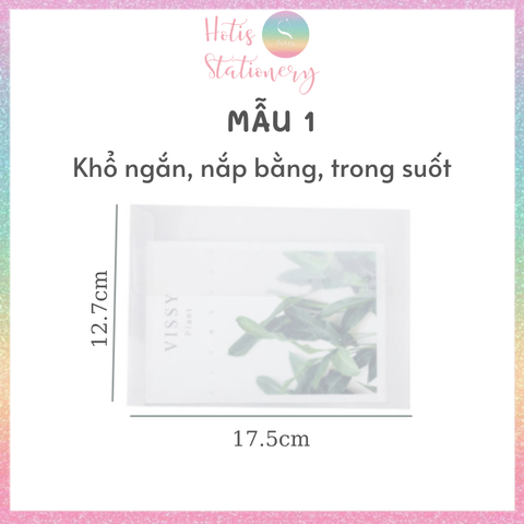 [HOTIS] Set 10 cái Bìa thư giấy can trong suốt đựng thư, thiệp cưới, card, voucher