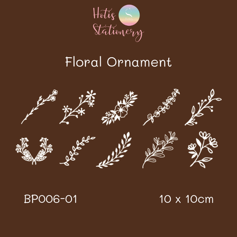 [MIX MẪU] Set giấy ren rỗng vintage trang trí sổ - 10 hình