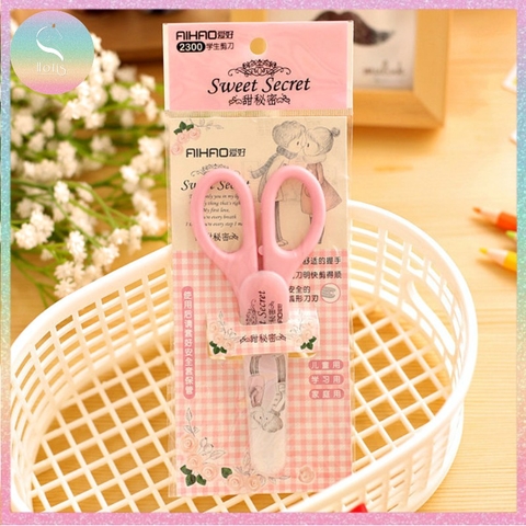 [HOTIS] Kéo cắt giấy mini siêu cute màu pastel - 13.8cm