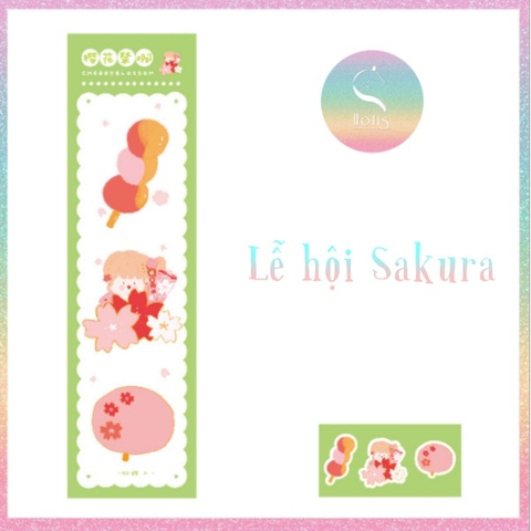 [HOTIS] Giấy note, giấy ghi chú phong cách Nhật Bản Post-it Falling Sakura