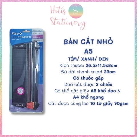 [HOTIS] Bàn cắt giấy A4/A5 KW-triO có thước gấp, dao cắt 2 chiều - Hàng cao cấp - No. 13830 / 13930
