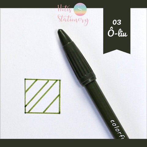 [HOTIS] Bút màu, bút line 38 màu ngòi 0.3mm Colorful Fairy Tale World