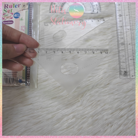 [HOTIS] Bộ thước Ê ke nhựa 4 món - MS437