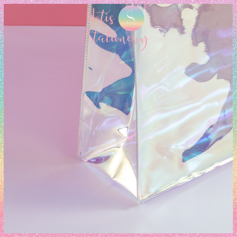 [HOTIS] Túi quà tặng cầm tay hologram bling bling hot trend - 2 size