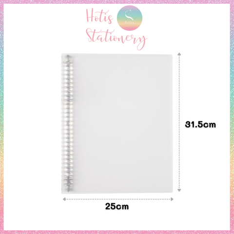 [HOTIS] Binder File còng sắt KLONG A4 B5 A5 bìa nhựa PP vân chéo dễ dàng thay giấy