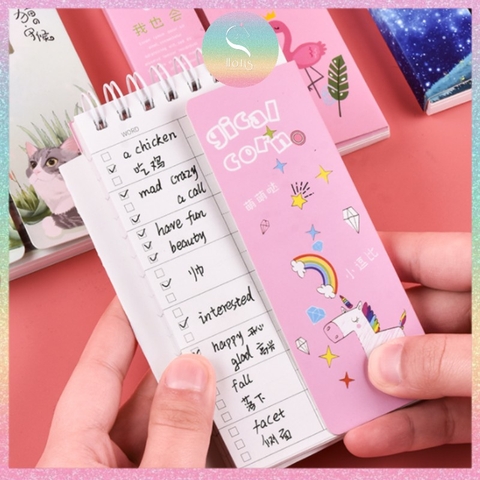 [HOTIS] Sổ học từ vựng tiếng Anh bỏ túi Girl Heart