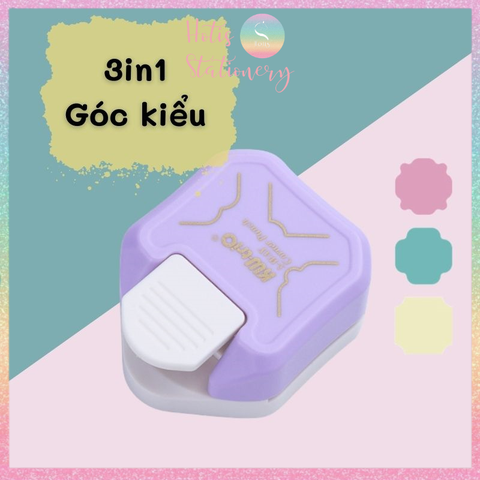 [HOTIS] Dụng cụ bấm bo góc tròn KW-triO Corner Punch - Cắt góc thủ công DIY - Làm thiệp/ danh thiếp/ tag