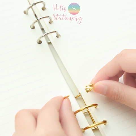 Còng rời 3 còng bằng kim loại dùng cho giấy refill làm sổ Hotis Stationery