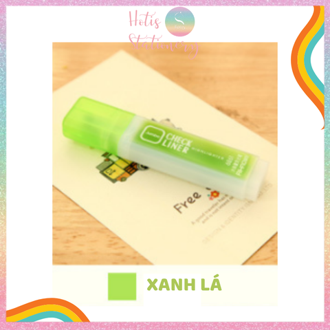 [HOTIS] Bút highlight bút dạ quang bút nhớ ghi chú Check Liner - 6 màu