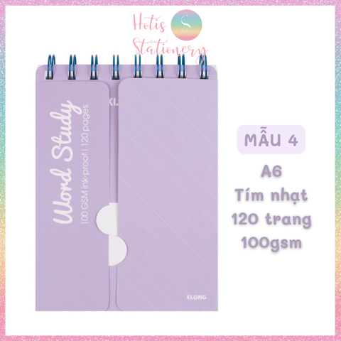 [HOTIS] Sổ học từ vựng Word Study KLong A6 - 120 trang
