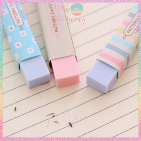 [HOTIS] Gôm tẩy chì hình trụ, gôm tẩy chì 2B màu pastel siêu cưng