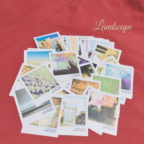 [HOTIS] Postcard PONY BROWN bưu thiếp phong cảnh các quốc gia trên thế giới - Hộp 40 tấm 5.8x7cm