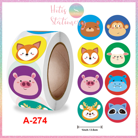 [HOTIS] Sticker Cuộn 500 Nhãn Dán Khen Thưởng Học Sinh - Tạo Động Lực, Kích Thích Học Tập, Phù Hợp Giáo Viên & Phụ Huynh