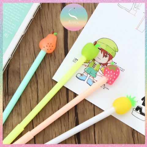 [HOTIS] Bút gel trái cây ngòi 0.5mm mực đen