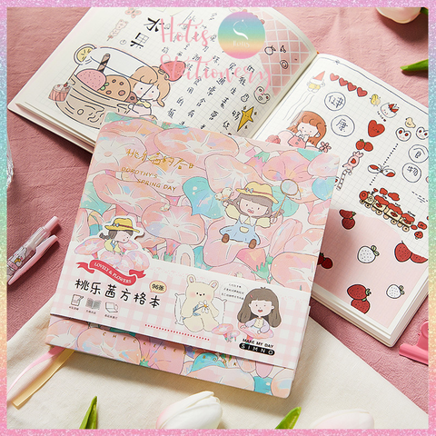 [HOTIS] Sổ tay bìa da mềm Simno Dorothy size vuông 16x16cm - 192 trang