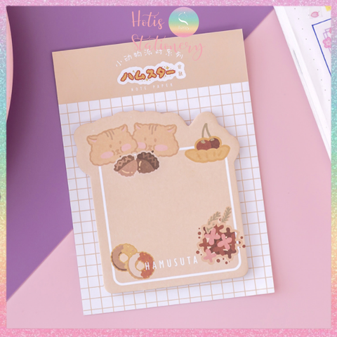 [HOTIS] Giấy note thú cưng phong cách Nhật Bản - 30 tờ - 9x12cm - Có keo dán