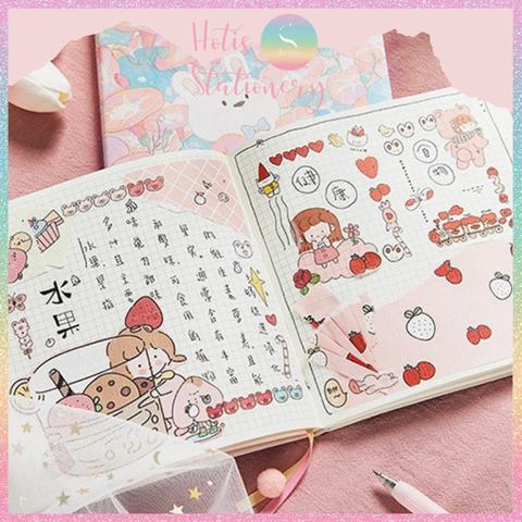 [HOTIS] Sổ tay bìa da mềm Simno Dorothy size vuông 16x16cm - 192 trang