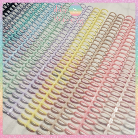 [HOTIS] Combo 2 thanh còng nhựa màu macaron còng 12mm, 22mm làm sổ khổ A5/ B5/ A4