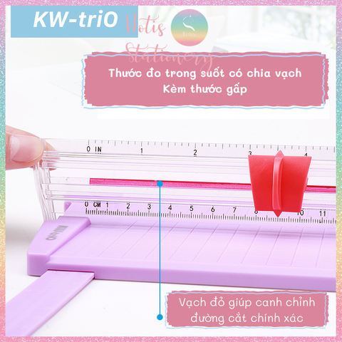 [HOTIS] Bàn cắt giấy A4/A5 KW-triO có thước gấp, dao cắt 2 chiều - Hàng cao cấp - No. 13830 / 13930