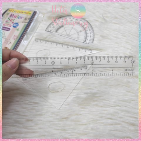 [HOTIS] Bộ thước Ê ke nhựa 4 món - MS437