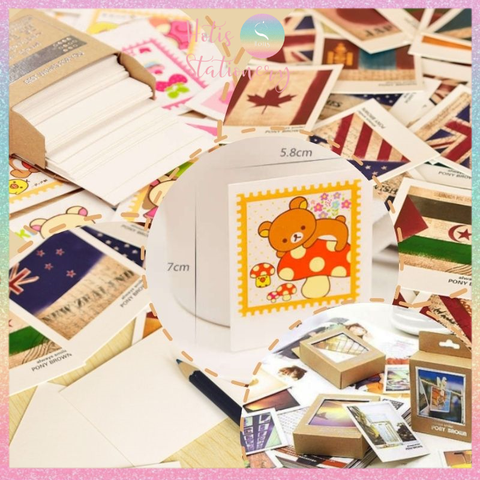 [HOTIS] Postcard PONY BROWN bưu thiếp phong cảnh các quốc gia trên thế giới - Hộp 40 tấm 5.8x7cm