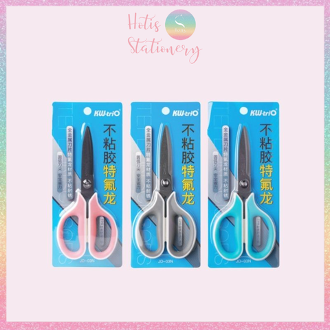 [HOTIS] Kéo cắt giấy KW-triO bằng thép không gỉ mạ titan - Đặc biết cắt băng keo không bị dính - Hàng cao cấp - Dài 17.5cm
