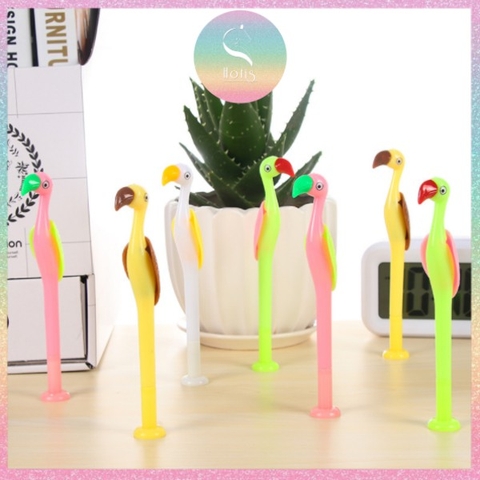 [HOTIS] Bút gel hồng hạc nhiều màu sắc - Ngòi 0.5mm mực đen