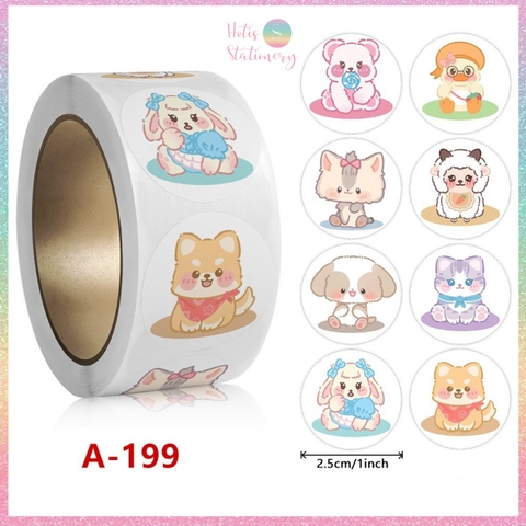 [HOTIS] Sticker Cuộn 500 Nhãn Dán Khen Thưởng Học Sinh - Tạo Động Lực, Kích Thích Học Tập, Phù Hợp Giáo Viên & Phụ Huynh