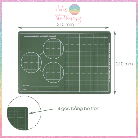 [HOTIS] Bảng Gỗ Học Sinh 2 Mặt Hồng Hà 3555 - Tách Gộp 4 Ly Học Toán Tiện Lợi