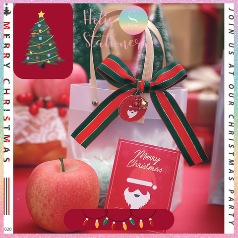 [HOTIS] Full combo 6 món túi đựng quà tặng Giáng Sinh 2023