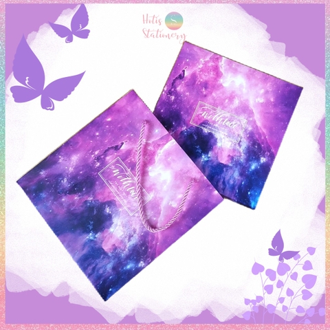 [HOTIS] 14 mẫu - Set Hộp đựng quà tự gấp kèm Túi giấy tiện lợi tiết kiệm hơn KT 20x20x6cm