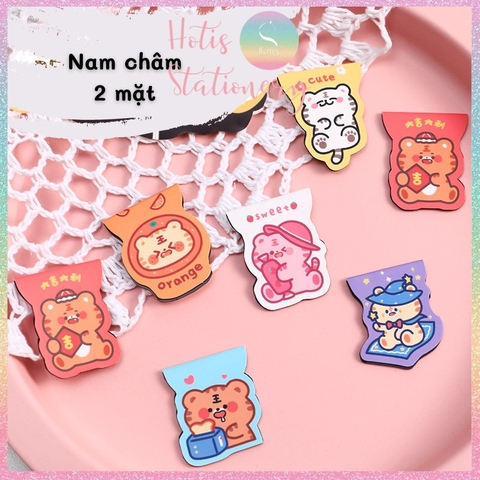 [HOTIS] Bookmark nam châm, thẻ kẹp sách hình thú dễ thương