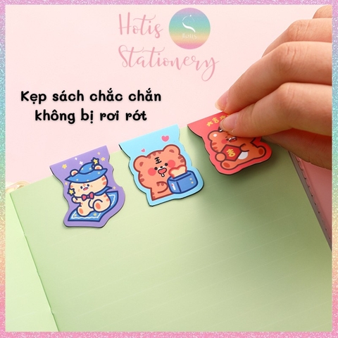 [HOTIS] Bookmark nam châm, thẻ kẹp sách hình thú dễ thương