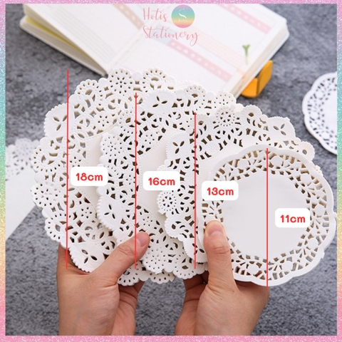 Giấy ren rỗng Hotis họa tiết hoa trang trí sổ bullet journal
